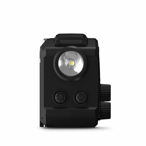 Petite lampe de poche noire avec boutons