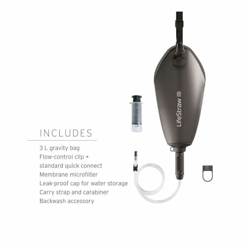 Système de filtration d'eau LifeStraw avec sac à gravité