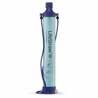 Filtre à eau portable LifeStraw de couleur bleue