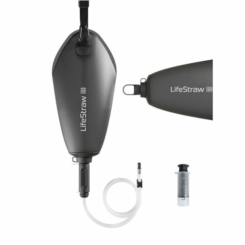 Kit de filtre à eau LifeStraw avec sac et tuyau.