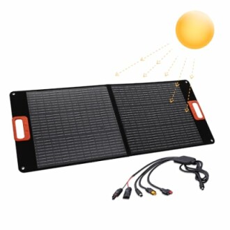 Panneau solaire portable avec câbles de chargement