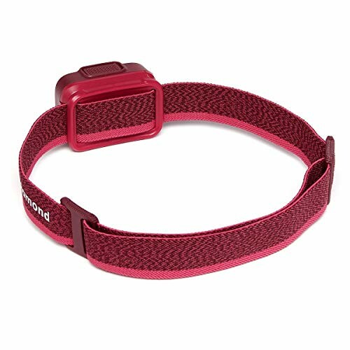 Lampe frontale rose avec sangle ajustable